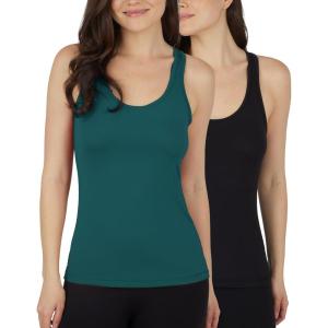 imageYogalicious Womens Lightweight Tank Top Soft Racerback Workout Yoga Sleeveless Quick Dry TopEnvyBlack