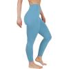 imageYogalicious High Waist Squat Proof Soft Printed Leggings for WomenAdriatic Blue