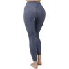 imageYogalicious High Waist Ultra Soft 78 Ankle Length Leggings with Pockets for WomenCelestial Navy Nude Tech Elastic Free W Pocket