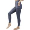 imageYogalicious High Waist Ultra Soft 78 Ankle Length Leggings with Pockets for WomenCelestial Navy Nude Tech Elastic Free W Pocket