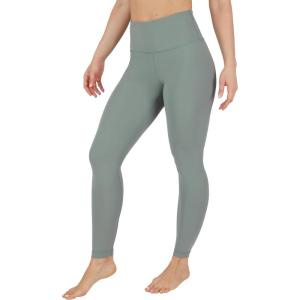 imageYogalicious High Waist Squat Proof Soft Printed Leggings for WomenBlossom Olive