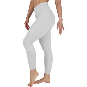 imageYogalicious High Waist Squat Proof Soft Printed Leggings for WomenWhite