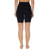 imageYogalicious Womens High Waisted Biker Shorts Workout Running Spandex Yoga Shorts 35quot 5quot 7quot 9quotBlack 7 No Pocket