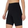 imageYogalicious Womens High Waisted Biker Shorts Workout Running Spandex Yoga Shorts 35quot 5quot 7quot 9quotBlack 7 No Pocket