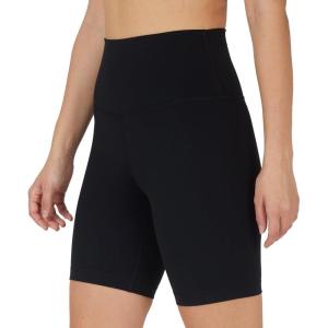 imageYogalicious Womens High Waisted Biker Shorts Workout Running Spandex Yoga Shorts 35quot 5quot 7quot 9quotBlack 7 No Pocket