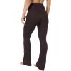 imageYogalicious Womens Crossover High Waisted Flare Legging Squat Proof Yoga Pant  29quot ampamp 315quot InseamChocolate Mousse 315