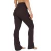 imageYogalicious Womens Crossover High Waisted Flare Legging Squat Proof Yoga Pant  29quot ampamp 315quot InseamChocolate Mousse 315