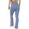 imageYogalicious Womens Crossover High Waisted Flare Legging Squat Proof Yoga Pant  29quot ampamp 315quot InseamSymphony Blue 29