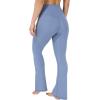 imageYogalicious Womens Crossover High Waisted Flare Legging Squat Proof Yoga Pant  29quot ampamp 315quot InseamSymphony Blue 315
