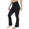 imageYogalicious Womens Crossover High Waisted Flare Legging Squat Proof Yoga Pant  29quot ampamp 315quot InseamBlack 315