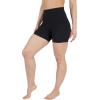 image:imageYogalicious Womens 5 7 High Waisted Biker Shorts Squat Proof Workout Yoga Short 2 PackChocolatetorte WPocket  Black No Pocket 5