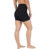 image:imageYogalicious Womens 5 7 High Waisted Biker Shorts Squat Proof Workout Yoga Short 2 PackChocolatetorteBlack 5