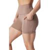 image:imageYogalicious Womens 5 7 High Waisted Biker Shorts Squat Proof Workout Yoga Short 2 PackLeaflesstree WPocket  Black No Pocket 5