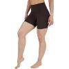 image:imageYogalicious Womens 5 7 High Waisted Biker Shorts Squat Proof Workout Yoga Short 2 PackLeopardbrownChocolatetorte 5