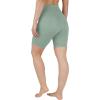 image:imageYogalicious Womens 5 7 High Waisted Biker Shorts Squat Proof Workout Yoga Short 2 PackLilypadBlack 7