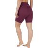 image:imageYogalicious Womens 5 7 High Waisted Biker Shorts Squat Proof Workout Yoga Short 2 PackMauvewineBlack 7