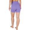 image:imageYogalicious Womens 5 7 High Waisted Biker Shorts Squat Proof Workout Yoga Short 2 PackPurplehebeBlack 5