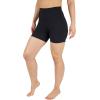 image:imageYogalicious Womens 5 7 High Waisted Biker Shorts Squat Proof Workout Yoga Short 2 PackRaspberrysorbetBlack 5