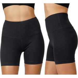 image:imageYogalicious Womens 5 7 High Waisted Biker Shorts Squat Proof Workout Yoga Short 2 PackNude