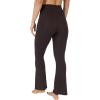 image:imageYogalicious Womens Flare Legging Crossover High Waisted Squat Proof Bootcut Yoga Pant 29315Chocolate Mousse 29