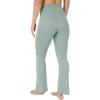 image:imageYogalicious Womens Flare Legging Crossover High Waisted Squat Proof Bootcut Yoga Pant 29315Clover 29