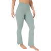 image:imageYogalicious Womens Flare Legging Crossover High Waisted Squat Proof Bootcut Yoga Pant 29315Clover 29