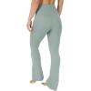 image:imageYogalicious Womens Flare Legging Crossover High Waisted Squat Proof Bootcut Yoga Pant 29315Clover 315