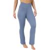 image:imageYogalicious Womens Flare Legging Crossover High Waisted Squat Proof Bootcut Yoga Pant 29315Symphony Blue 29