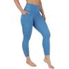 image:imageYogalicious Womens High Waisted Leggings Squat Proof Workout Running Yoga PantsBlue Fusion Lux