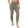 image:imageYogalicious Womens High Waisted Leggings Squat Proof Workout Running Yoga PantsDeep Lichen Green Nude Tech