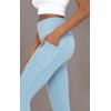 image:imageYogalicious Womens High Waisted Leggings Squat Proof Workout Running Yoga PantsFaded Denim Lux