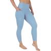image:imageYogalicious Womens High Waisted Leggings Squat Proof Workout Running Yoga PantsFaded Denim Lux