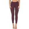 image:imageYogalicious Womens High Waisted Leggings Squat Proof Workout Running Yoga PantsMauve Wine Nude Tech