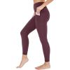 image:imageYogalicious Womens High Waisted Leggings Squat Proof Workout Running Yoga PantsMauve Wine Nude Tech