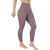 image:imageYogalicious Womens High Waisted Yoga Legging Elastic Free Squat Proof Ankle Length Lux Workout PantMocha WPocket