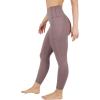 image:imageYogalicious Womens High Waisted Yoga Legging Elastic Free Squat Proof Ankle Length Lux Workout PantMocha WPocket