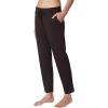image:imageYogalicious Womens Straight Leg Pant High Waisted Yoga Workout PantsChocolate Mousse