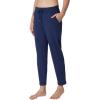 image:imageYogalicious Womens Straight Leg Pant High Waisted Yoga Workout PantsNaval Blue