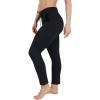 image:imageYogalicious Womens Straight Leg Pant High Waisted Yoga Workout PantsBlack