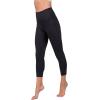 image:image90 Degree By Reflex Womens High Waisted Capri Legging Side Pocket Squat Proof Gym Workout Yoga PantOnyx Black