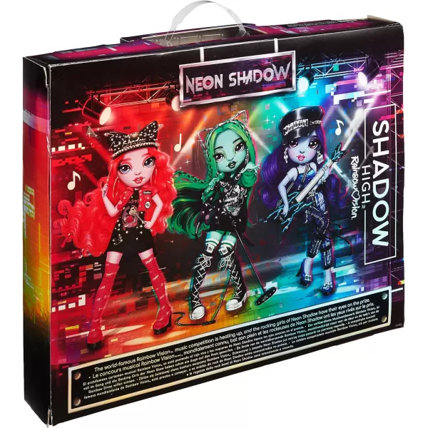 RAINBOW HIGH Vision Shadow High Neon Shadow-Mara Pinkett  Fashion Doll. 2 Designer Outfits to Mix &amp; Match with Rock Band Accessories PLAYSET, Great Gift for Kids 6-12 Years Old &amp; Collectors Fashion Doll. 2 Designer Outfits to Mix &amp; Match with Rock Band Accessories PLAYSET, Great Gift for Kids 6-12 Years Old &amp; Collectors)