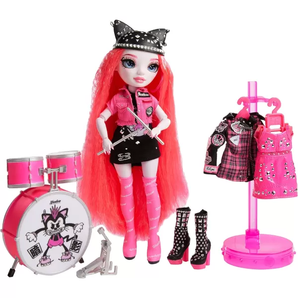RAINBOW HIGH Vision Shadow High Neon Shadow-Mara Pinkett  Fashion Doll. 2 Designer Outfits to Mix &amp; Match with Rock Band Accessories PLAYSET, Great Gift for Kids 6-12 Years Old &amp; Collectors Fashion Doll. 2 Designer Outfits to Mix &amp; Match with Rock Band Accessories PLAYSET, Great Gift for Kids 6-12 Years Old &amp; Collectors)