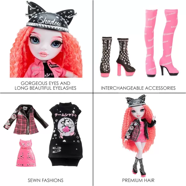 RAINBOW HIGH Vision Shadow High Neon Shadow-Mara Pinkett  Fashion Doll. 2 Designer Outfits to Mix &amp; Match with Rock Band Accessories PLAYSET, Great Gift for Kids 6-12 Years Old &amp; Collectors Fashion Doll. 2 Designer Outfits to Mix &amp; Match with Rock Band Accessories PLAYSET, Great Gift for Kids 6-12 Years Old &amp; Collectors)