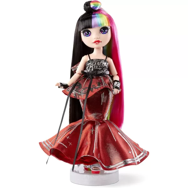 Rainbow High 2021 Jett Dawson Collector Fashion Doll with Black and Rainbow Hair, 2 Designer Outfits to Mix &amp; Match Accessories, Gift for Kids &amp; Collectors, Toys for Kids Ages 6 7 8+ to 12 Years