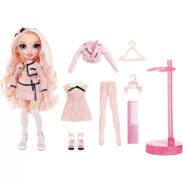 Rainbow High Bella Parker – Pink Fashion Doll with 2 Complete Doll Outfits to Mix &amp; Match and Doll Accessories, Great Gift for Kids 6-12 Years Old