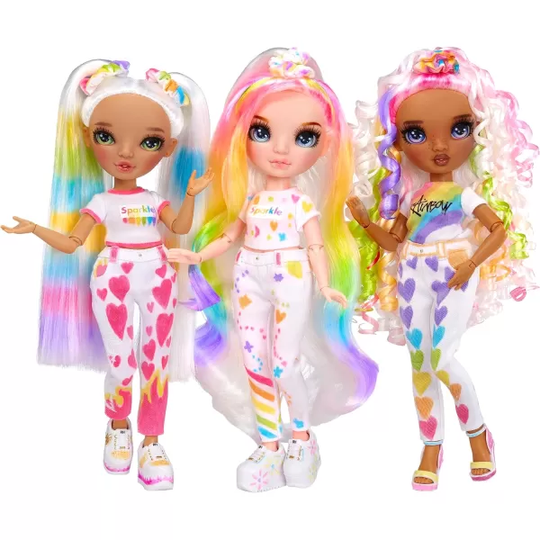 Rainbow High Color &amp; Create Fashion DIY Doll with Washable Rainbow Markers, Blue Eyes, Straight Hair, Bonus Top &amp; Shoes. Color, Create, Play, Rinse and Repeat. Creative 4-12+