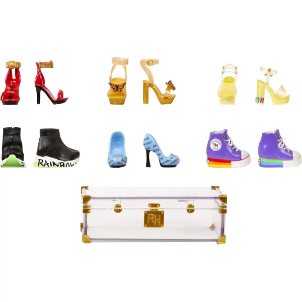 Rainbow High Deluxe Fashion Closet for 400+ Looks. Portable Clear Acrylic Playset Features 31+ Designer Doll Clothing &amp; Accessories, Gift for Kids &amp; Collectors, Toys for Kids Ages 6 7 8+ to 12 Years