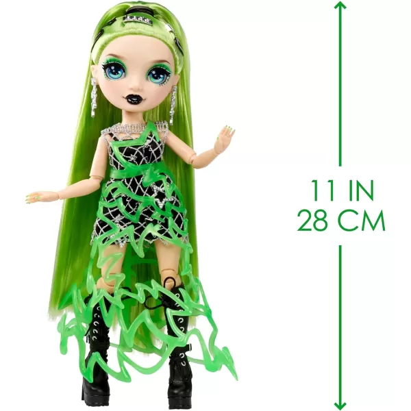 Rainbow High Fantastic Fashion Jade Hunter - Green 11” Fashion Doll and Playset with 2 Complete Doll Outfits, and Fashion Play Accessories, Great Gift for Kids 4-12 Years Old