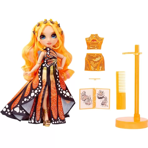 Rainbow High Fantastic Fashion Poppy Rowan - Orange 11” Fashion Doll and Playset with 2 Complete Doll Outfits, and Fashion Play Accessories, Great Gift for Kids 4-12 Years Old