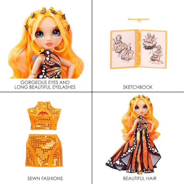 Rainbow High Fantastic Fashion Poppy Rowan - Orange 11” Fashion Doll and Playset with 2 Complete Doll Outfits, and Fashion Play Accessories, Great Gift for Kids 4-12 Years Old